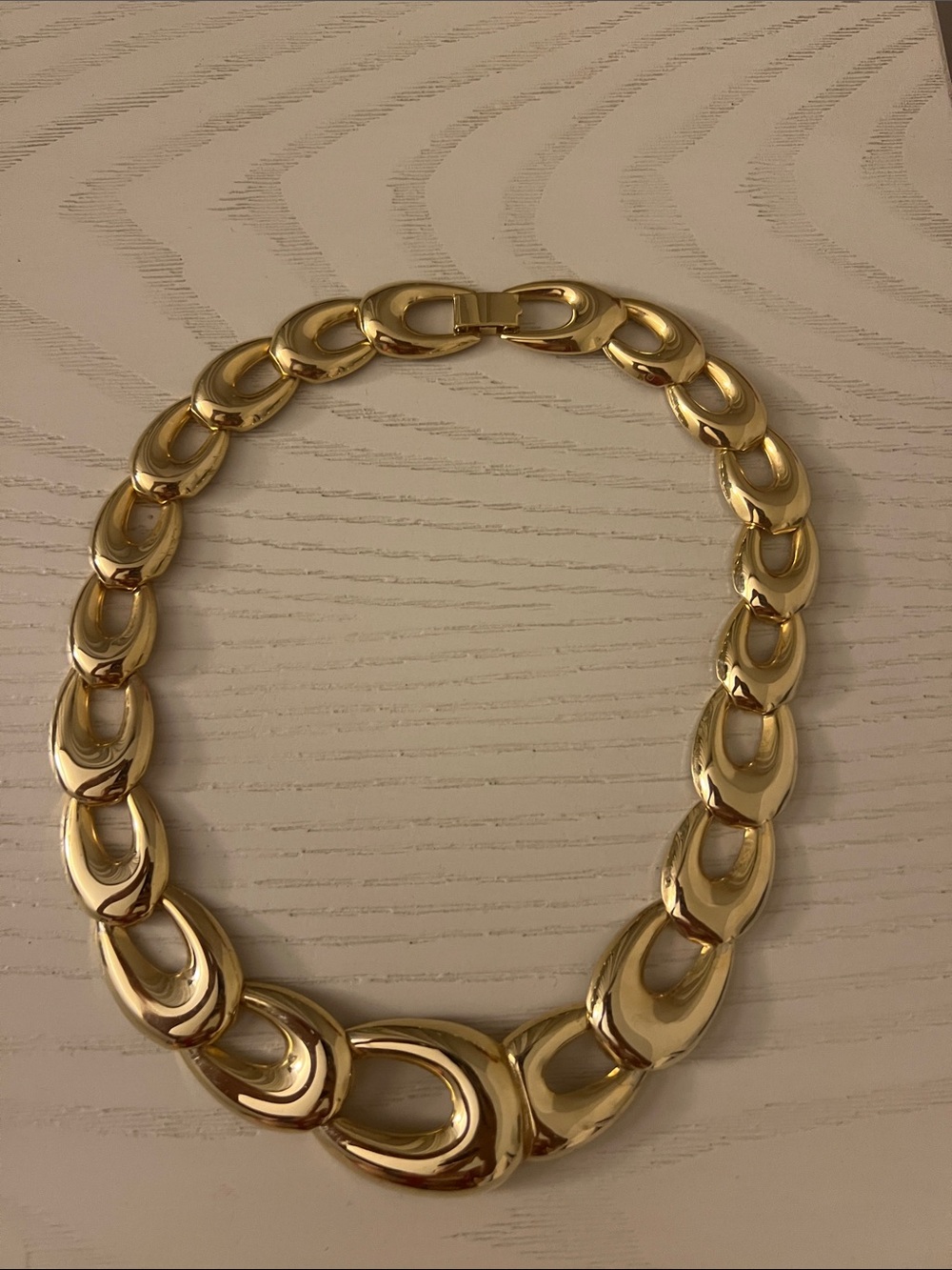Gold Statement Link Necklace - Women's Fashion Jewelry